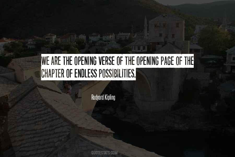 The Possibilities Are Endless Quotes #1204296