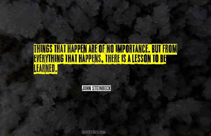 Lesson Learned Life Quotes #1130801
