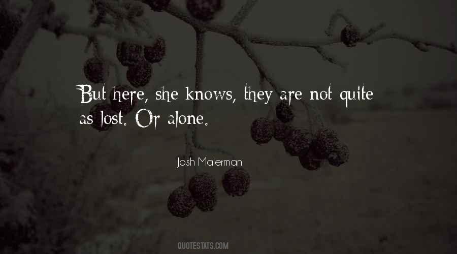 Alone Lost Quotes #1159283