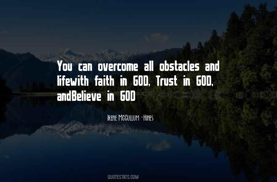 God Obstacles Quotes #1310821