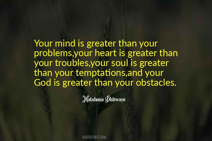 God Obstacles Quotes #1445372
