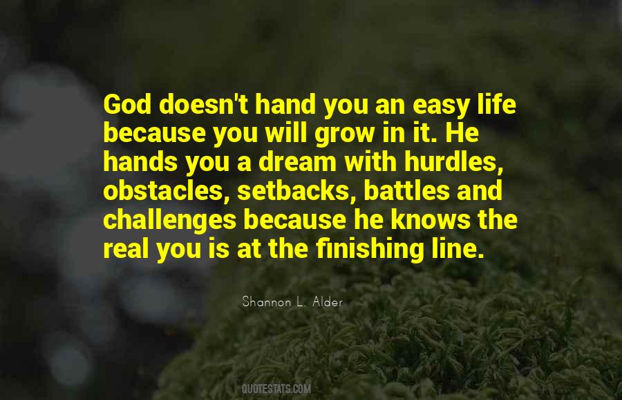 God Obstacles Quotes #1867276