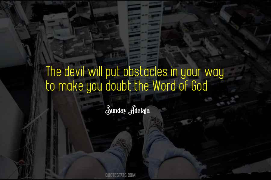 God Obstacles Quotes #528374
