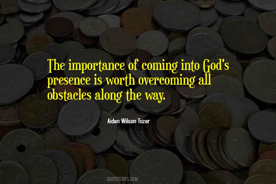 God Obstacles Quotes #550222