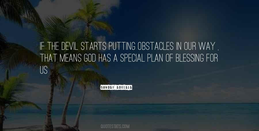 God Obstacles Quotes #609429