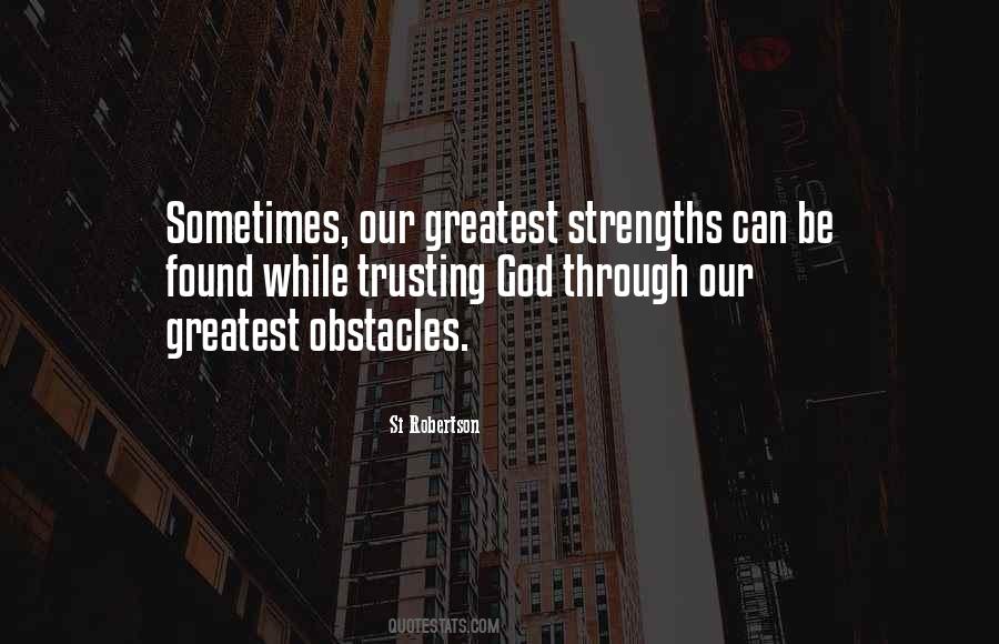 God Obstacles Quotes #899763