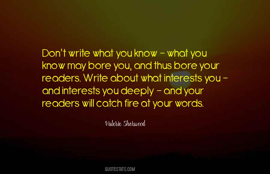 Write What You Know Quotes #244125