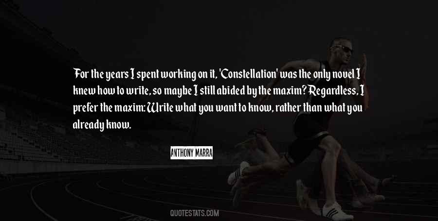 Write What You Know Quotes #56676