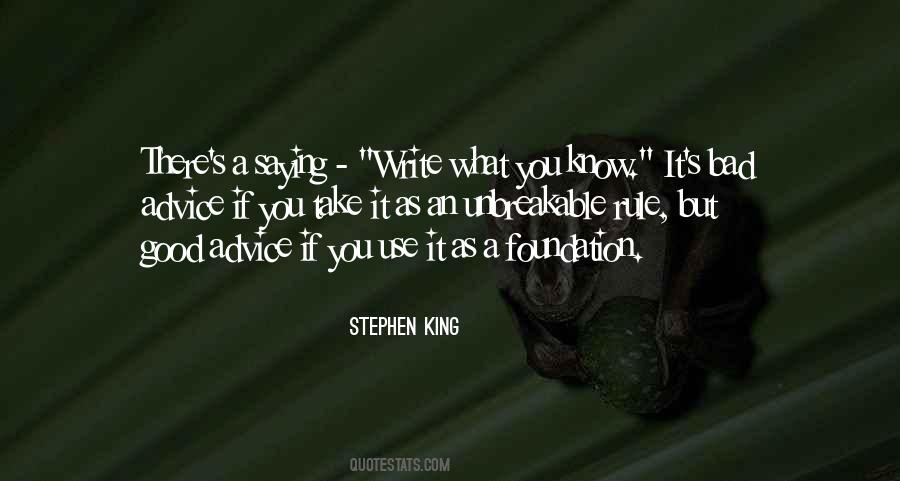 Write What You Know Quotes #765076