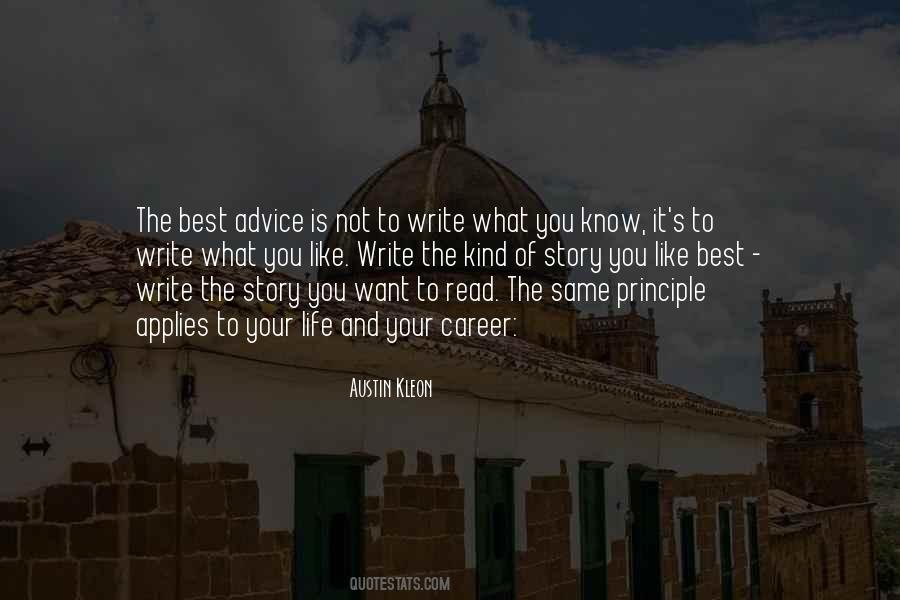 Write What You Know Quotes #986688