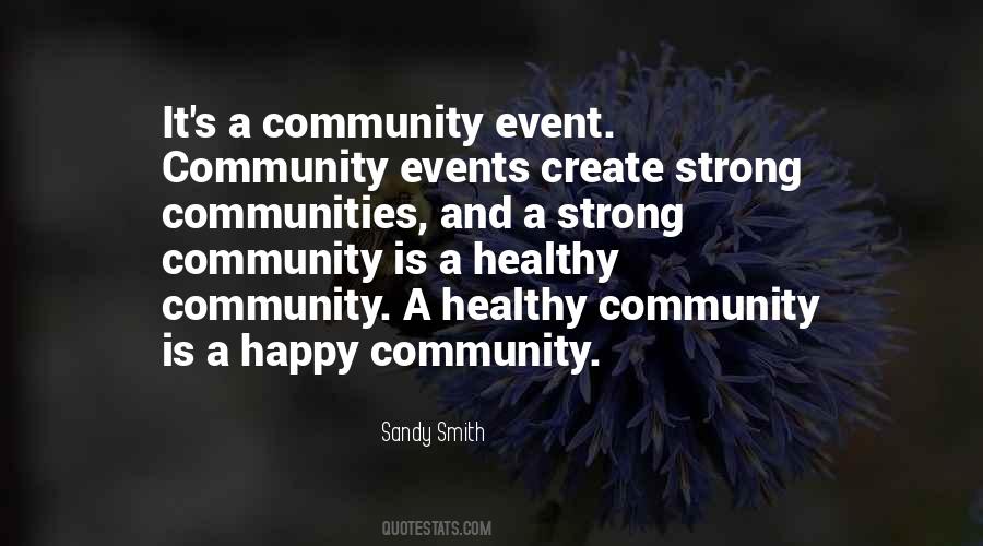 Healthy Community Quotes #79894