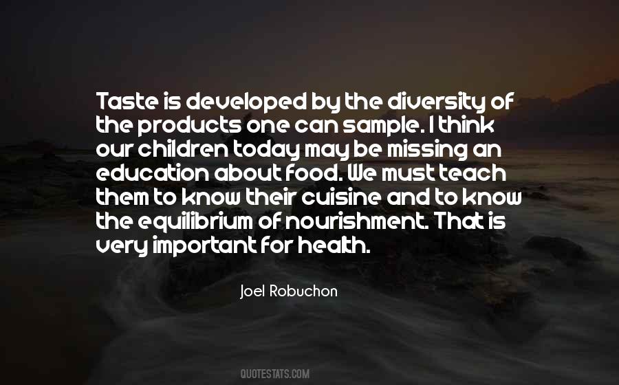 Food Diversity Quotes #1677172