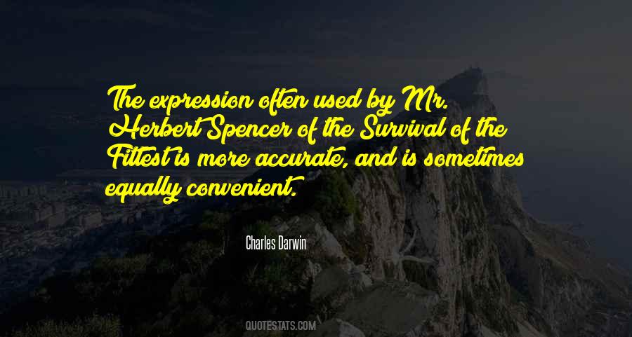 Spencer Survival Of The Fittest Quotes #1155018