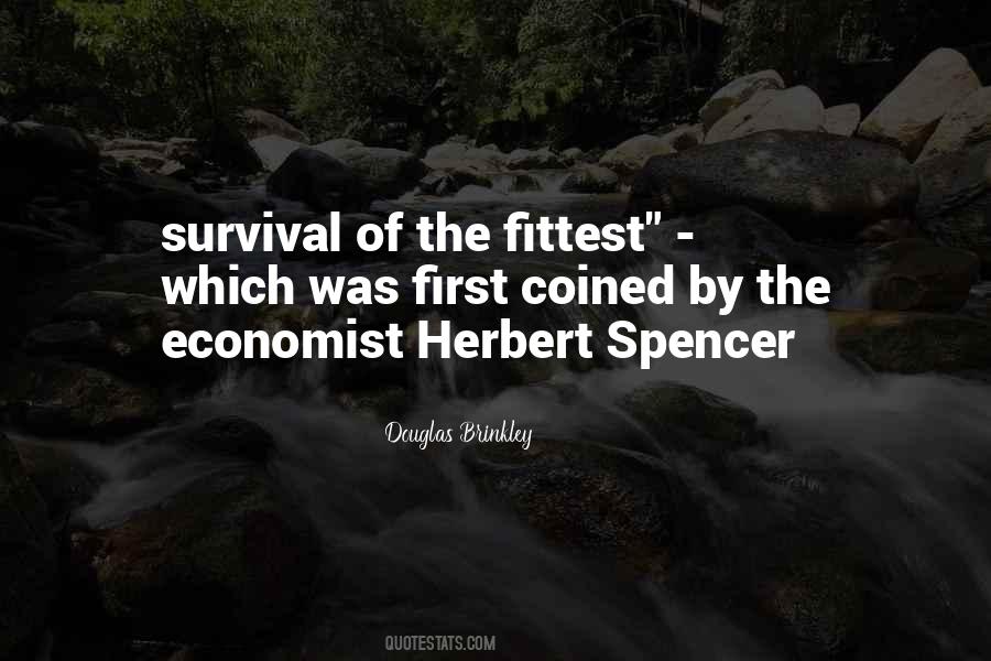 Spencer Survival Of The Fittest Quotes #1179385