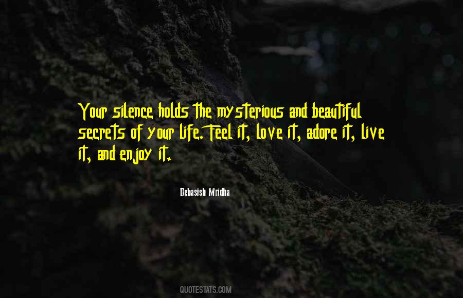 Beautiful Mysterious Quotes #1103849