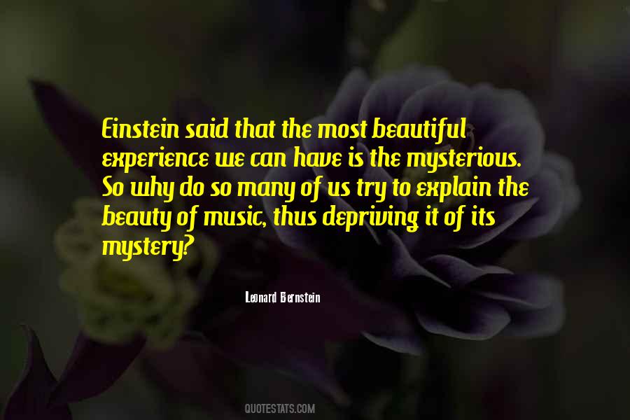Beautiful Mysterious Quotes #1659941