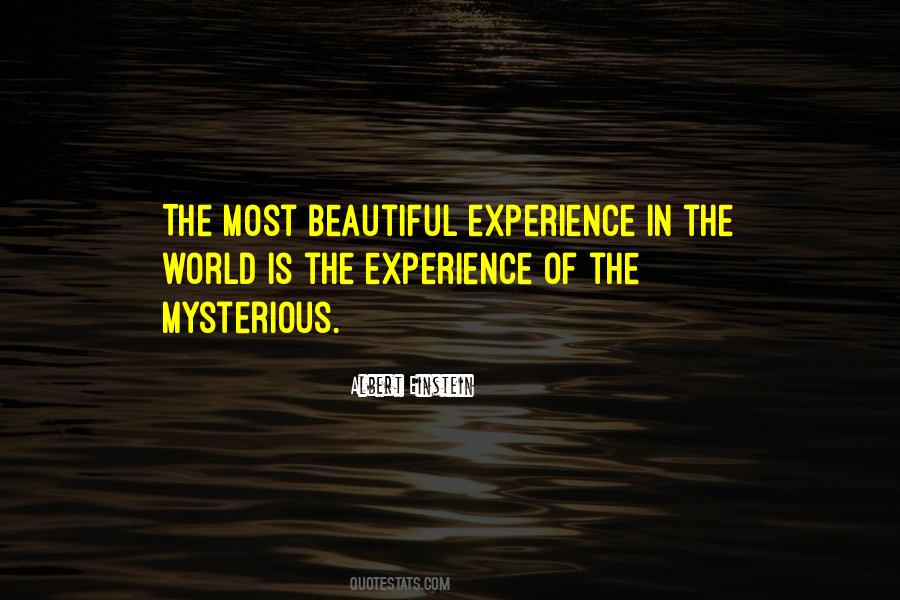 Beautiful Mysterious Quotes #1843591