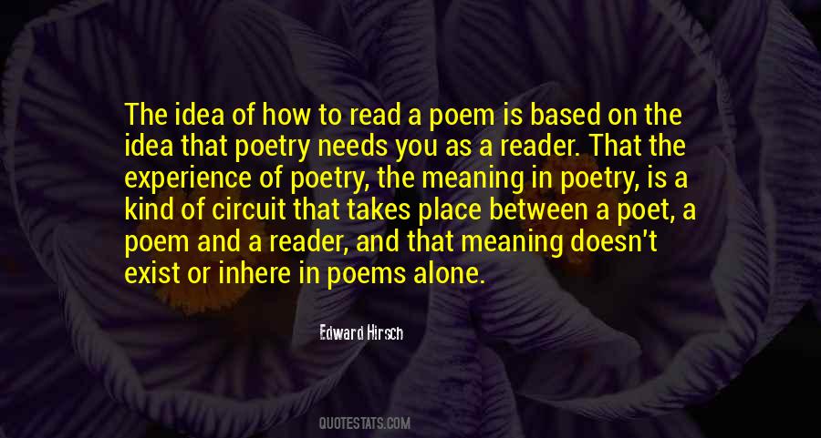 Quotes About Meaning Alone #297175