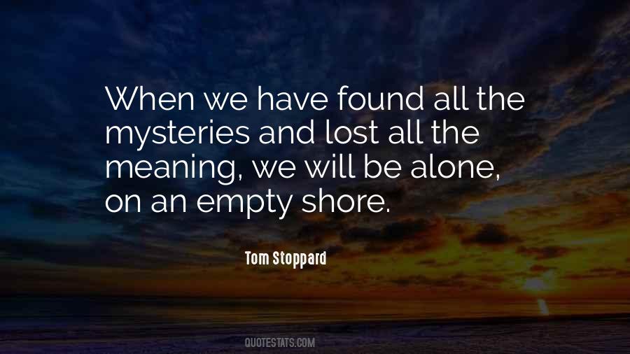 Quotes About Meaning Alone #694720