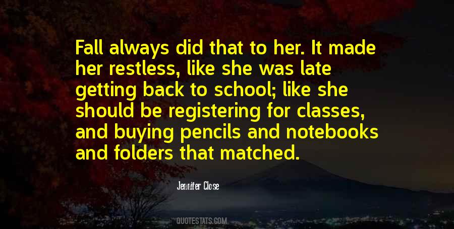 Fall School Quotes #216346