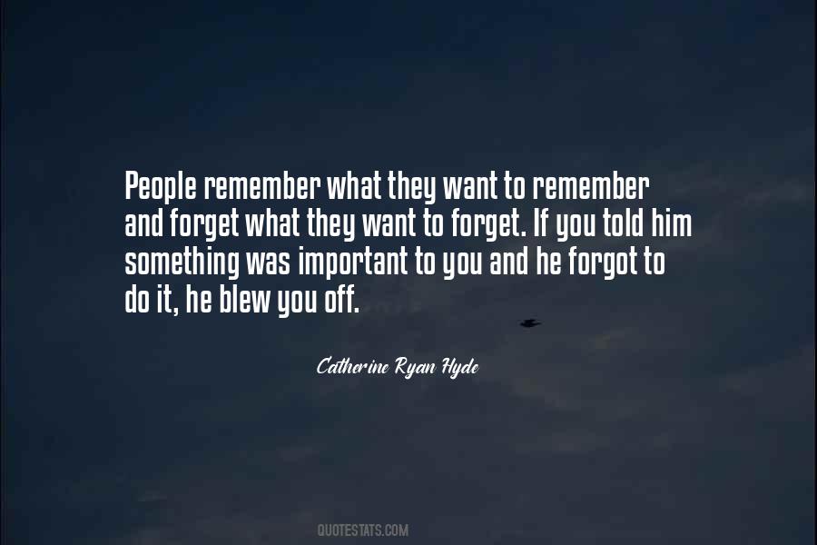 People Remember Quotes #71267