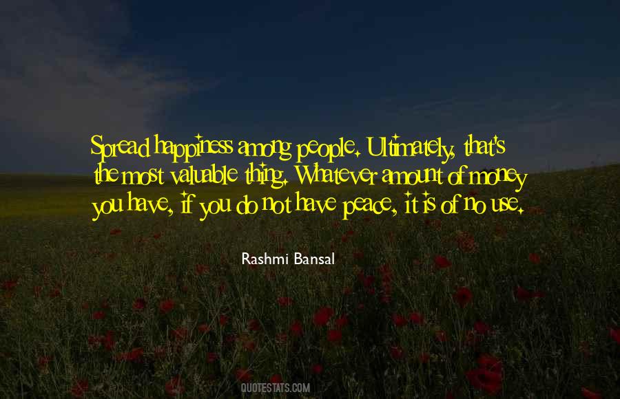 Quotes About Happiness Not Money #1348055