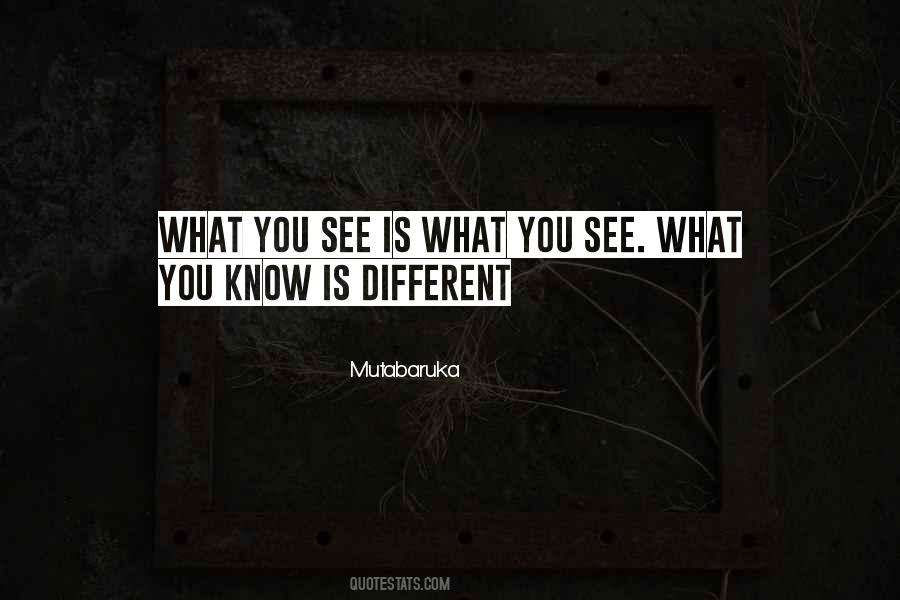 What You See Is What You See Quotes #820827