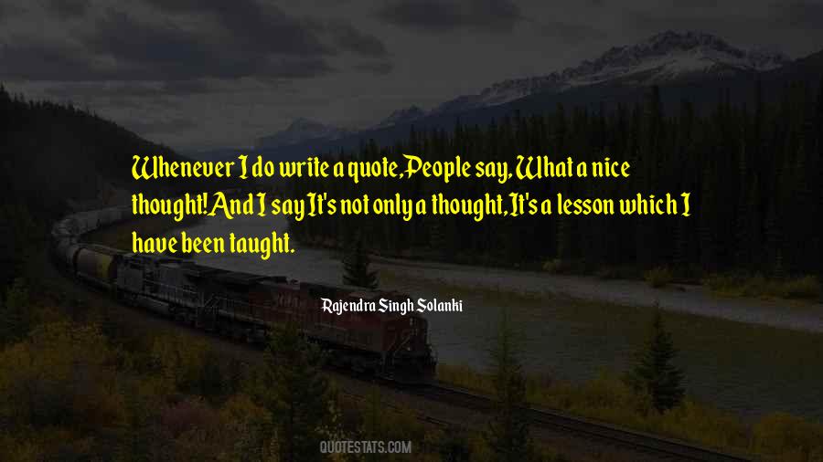 Nice Lesson Quotes #1415639