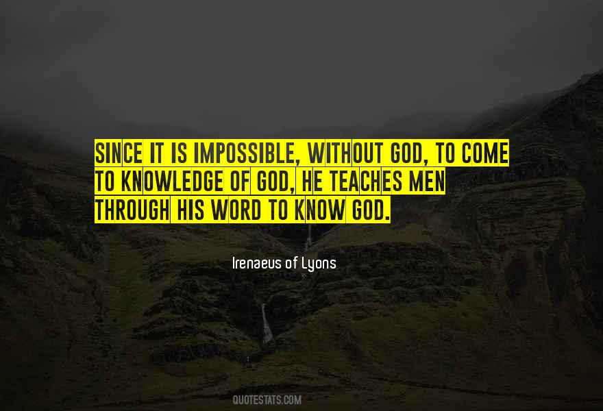 Word Of Knowledge Quotes #660689