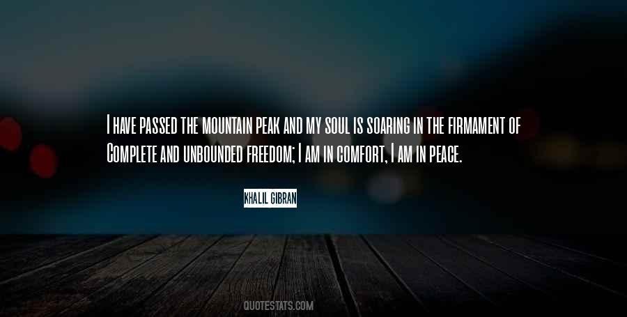 Peace Mountain Quotes #488695