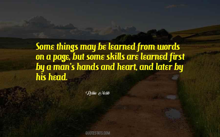 Learned Skills Quotes #768811