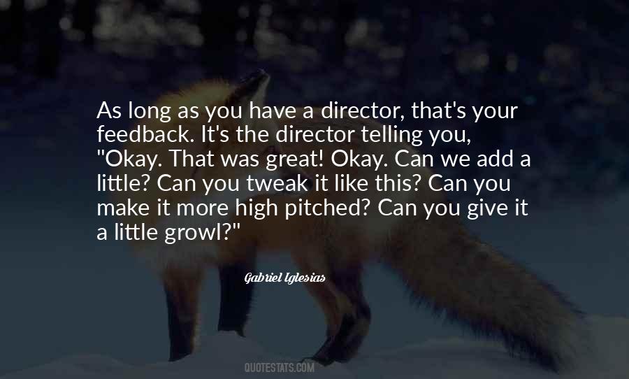Great Director Quotes #697492