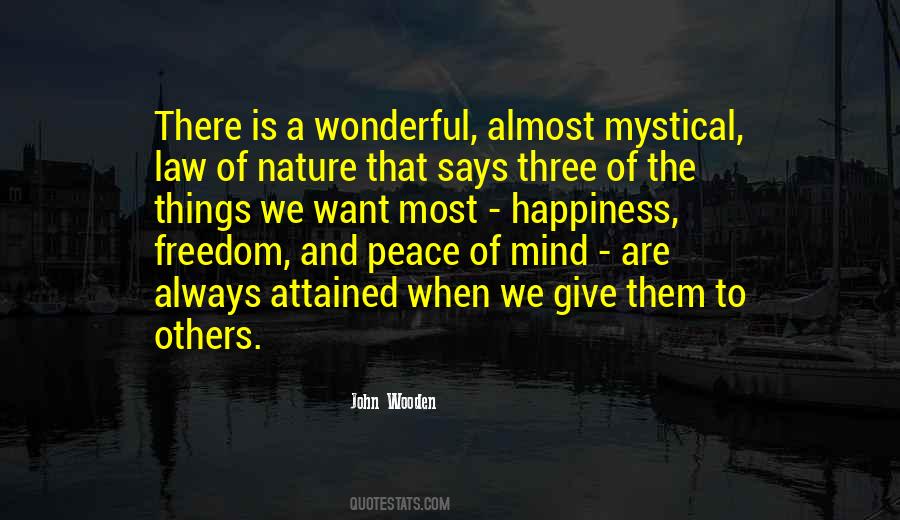 Nature Peace Of Mind Quotes #1243217