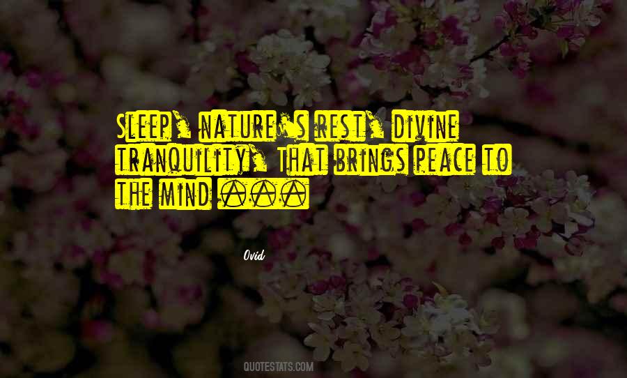 Nature Peace Of Mind Quotes #598079