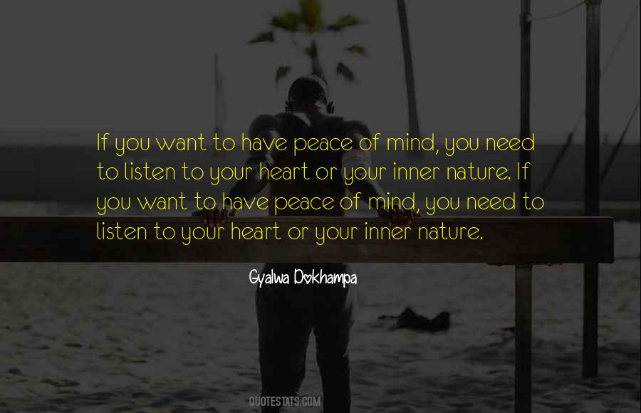 Nature Peace Of Mind Quotes #984299