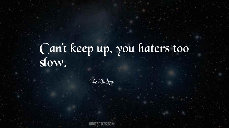 Hate Haters Quotes #1312074