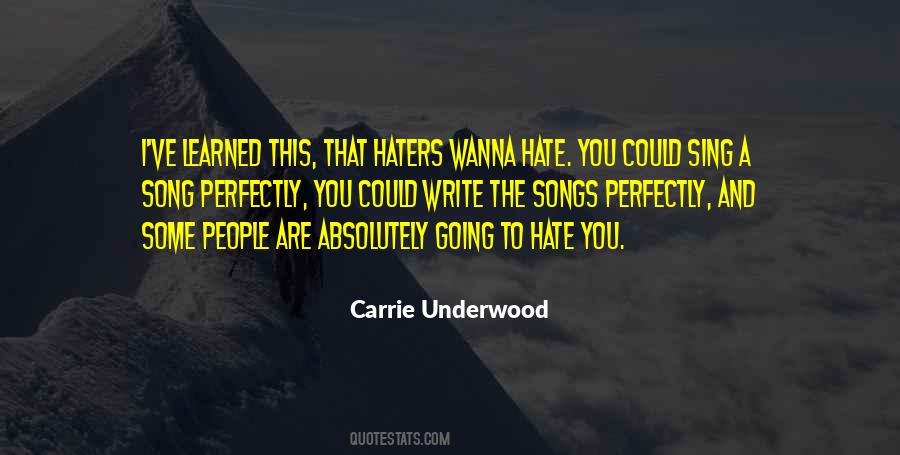 Hate Haters Quotes #29429