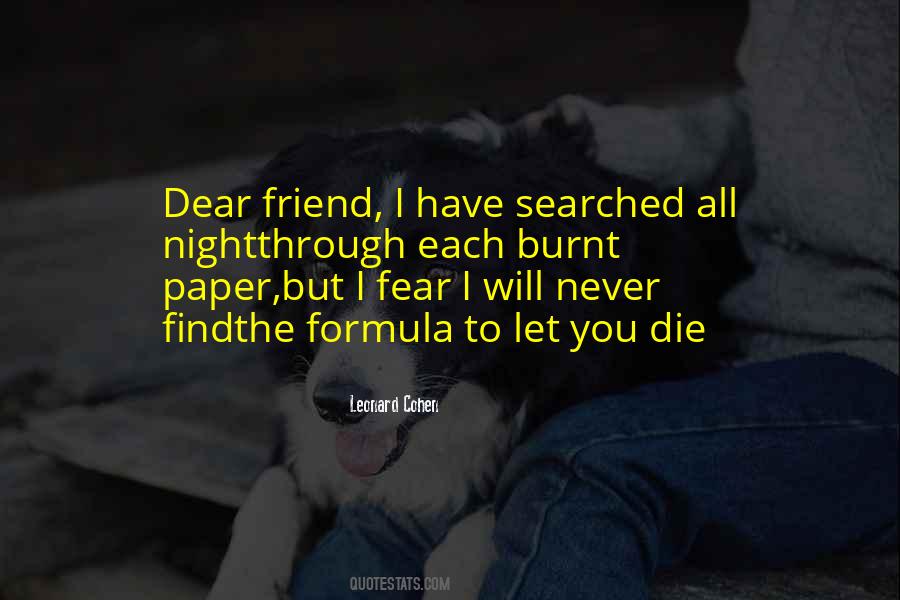 Fear Friendship Quotes #1710822