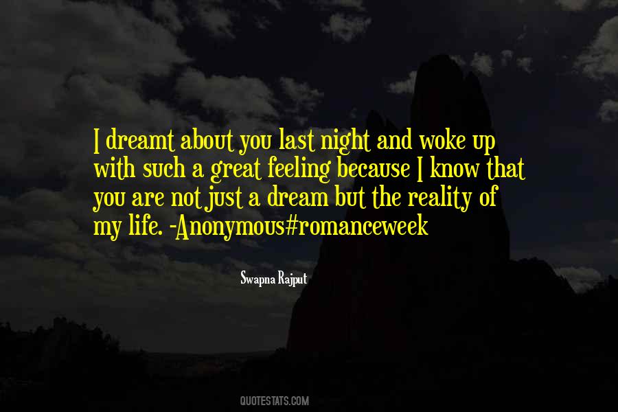 Dream Last Night Quotes #1829154