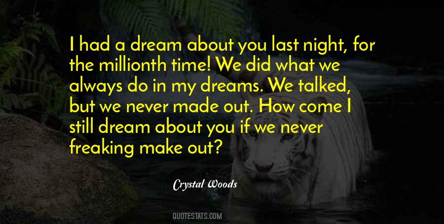 Dream Last Night Quotes #290828