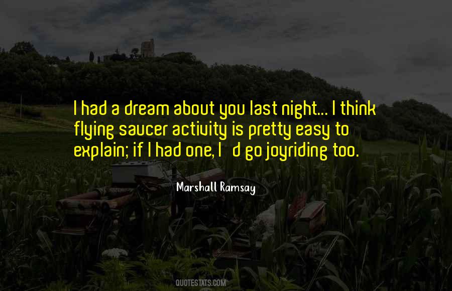 Dream Last Night Quotes #827736