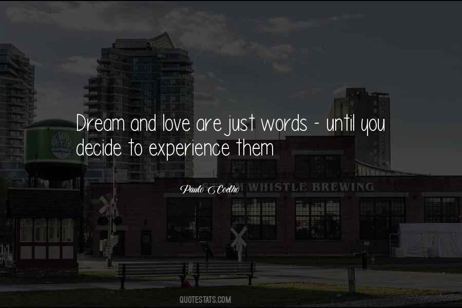Dream Love Quotes #19309