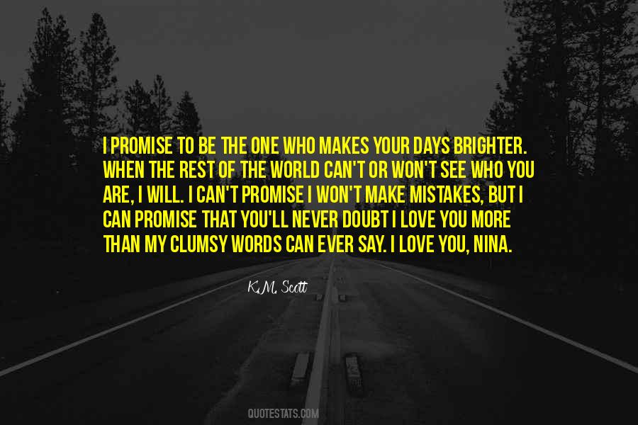 Doubt My Love Quotes #1144157