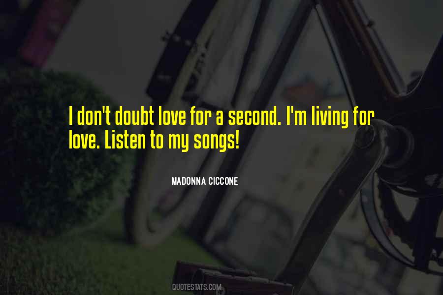 Doubt My Love Quotes #325075