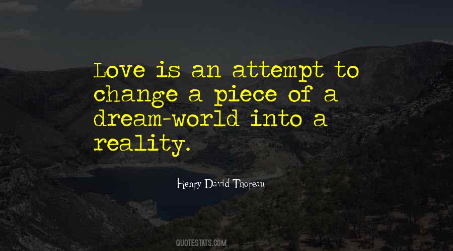 Dream Reality Love Quotes #96483