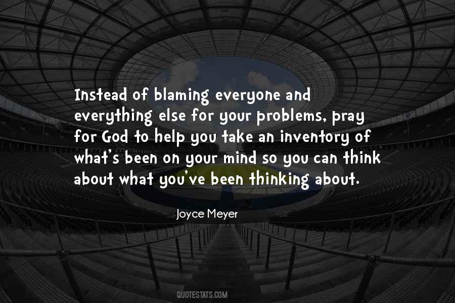 Blaming Each Other Quotes #460566