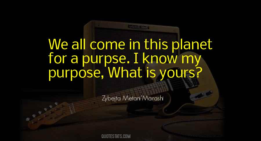 What Is My Purpose Quotes #1685026