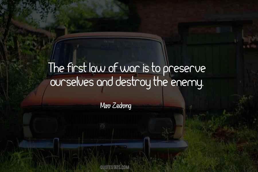 Enemy Destroy Quotes #93342
