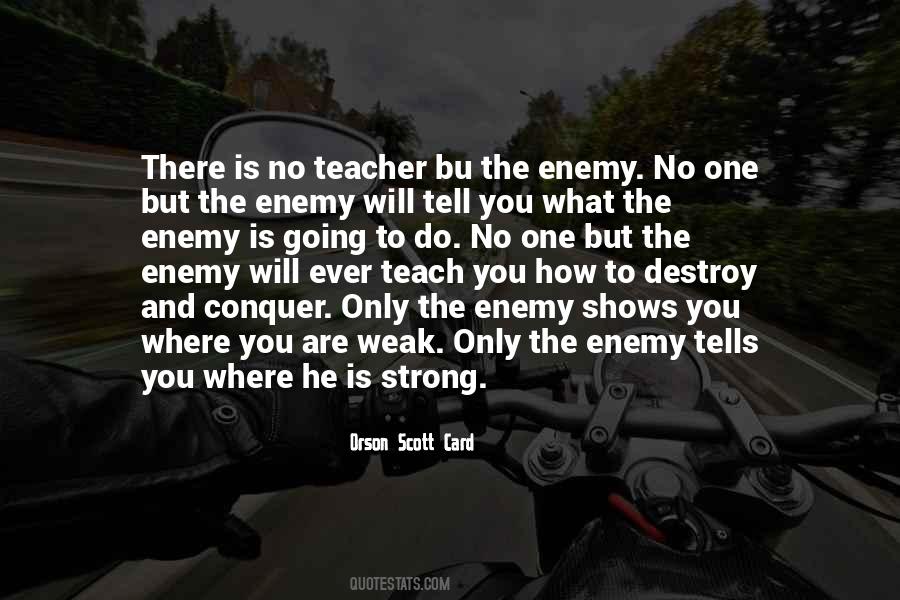 Enemy Destroy Quotes #940402