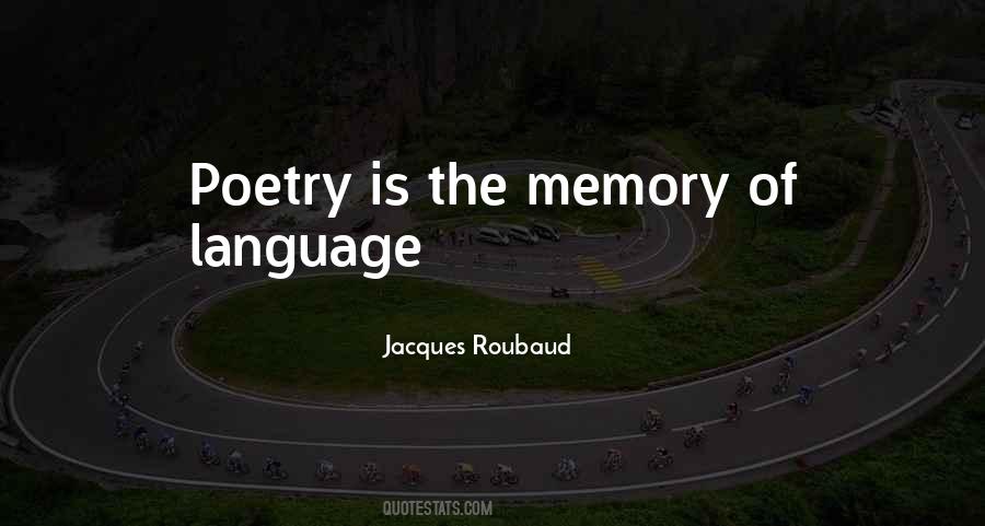 Memory Poetry Quotes #137839